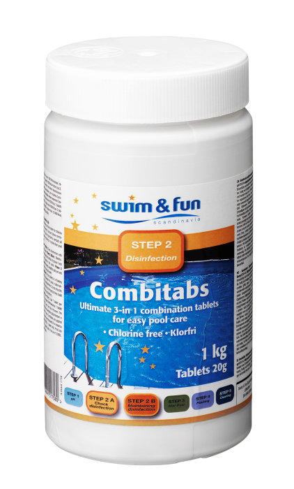 CombiTabs klorfrie 20 g/tablett 1 kg - Swim & Fun